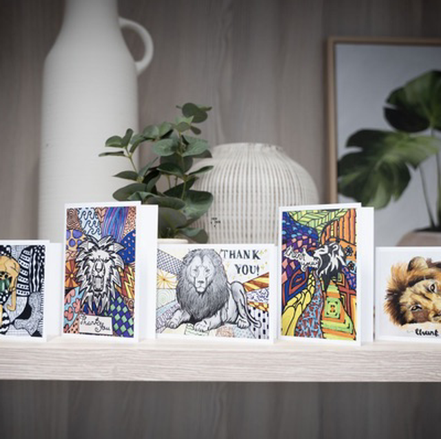 Pack of 5 Thank You Cards