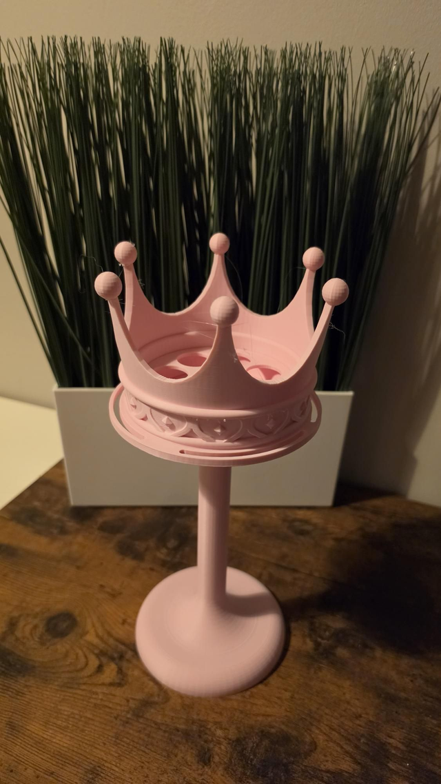 P Louise Inspired Lip Balm & Makeup Rotating Crown Holder