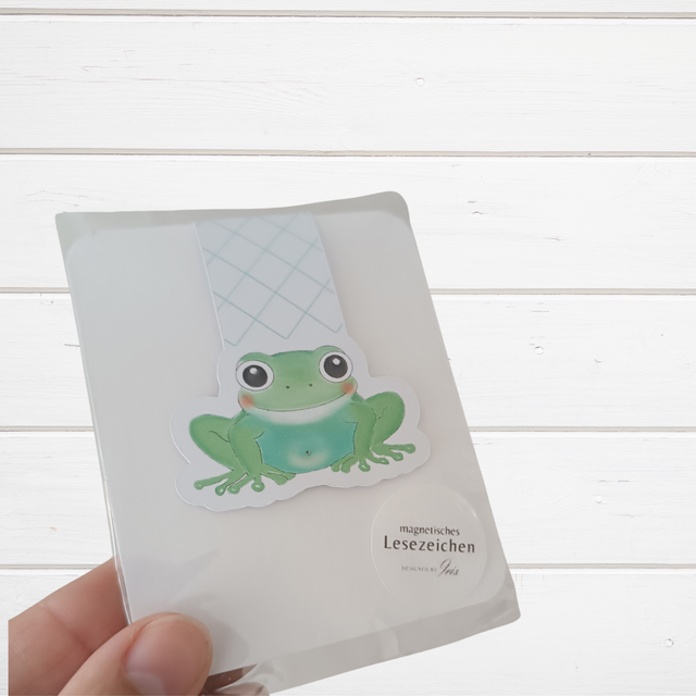 "Frosch Oskar" - Magnetisches Lesezeichen