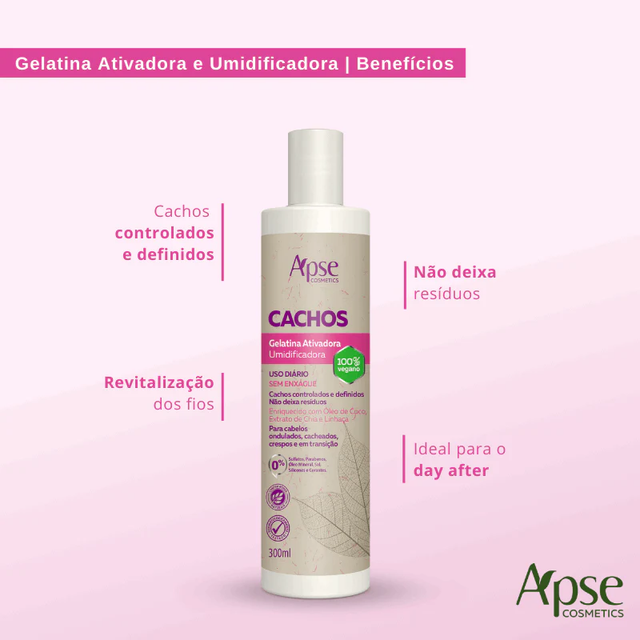 Gelatina ativadora cachos Apse 300ml