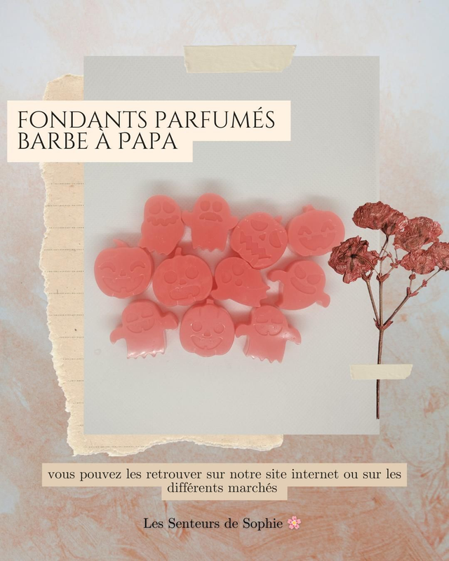 Fondants Halloween - Barbe à Papa 