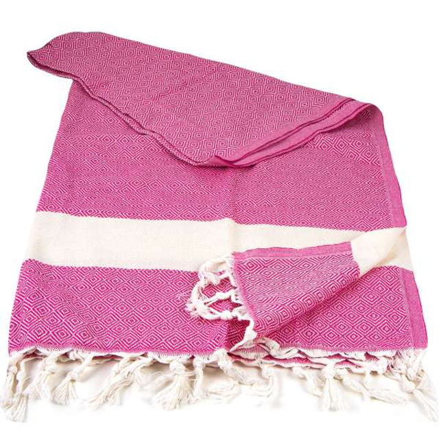 COTTON DIAMOND PRINT TURKISH TOWEL