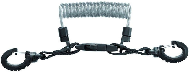 Clip con laccio a spirale inox