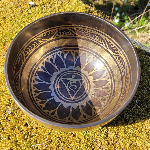 Äänimalja Tibet koristeltu 645g