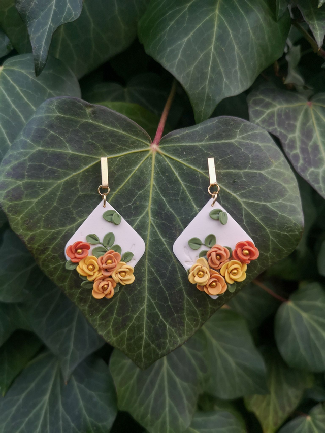 Collection Fleurs automnales - Boucles d&#039;oreilles Dory 