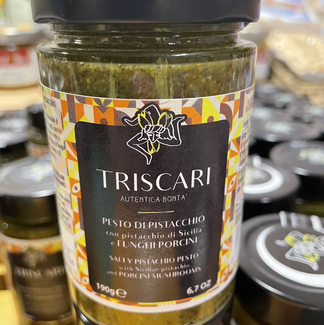 Pesto di pistacchio e funghi porcini 