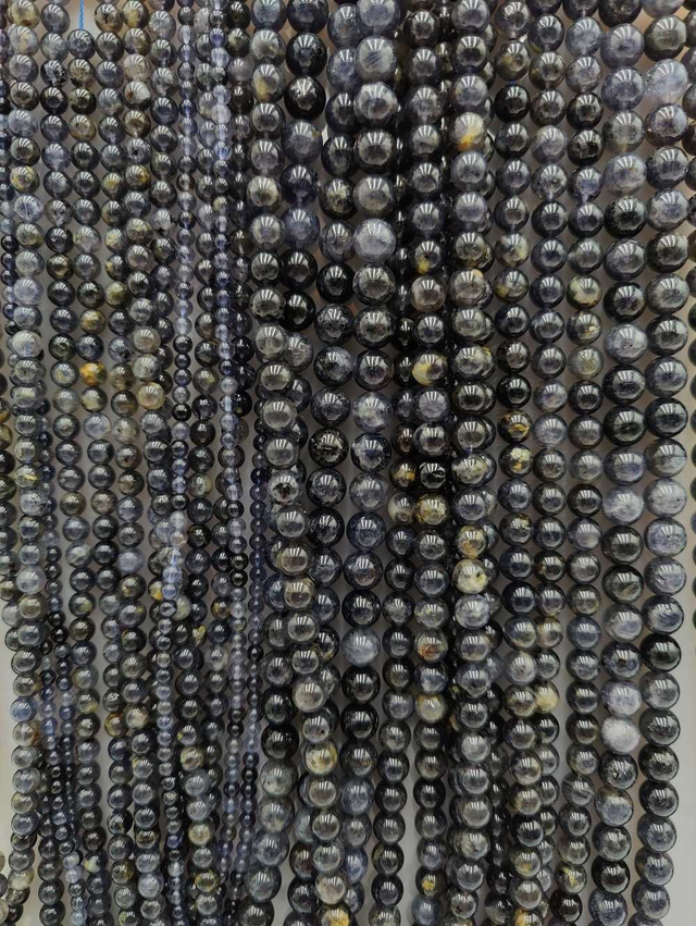 Iolite - Perles polies