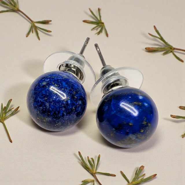 Boucles d'oreilles Perle en Lapis Lazuli