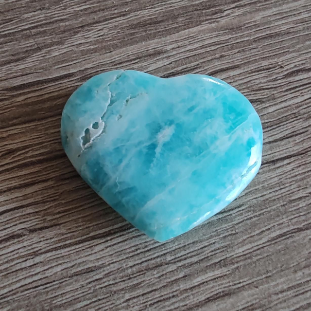 Aragonite bleue coeur 