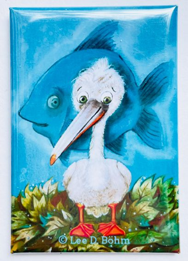 Böhm & Böhm Collection / Magnet "Der schlaue Pelikan" / Magnet "The Smart Pelican"