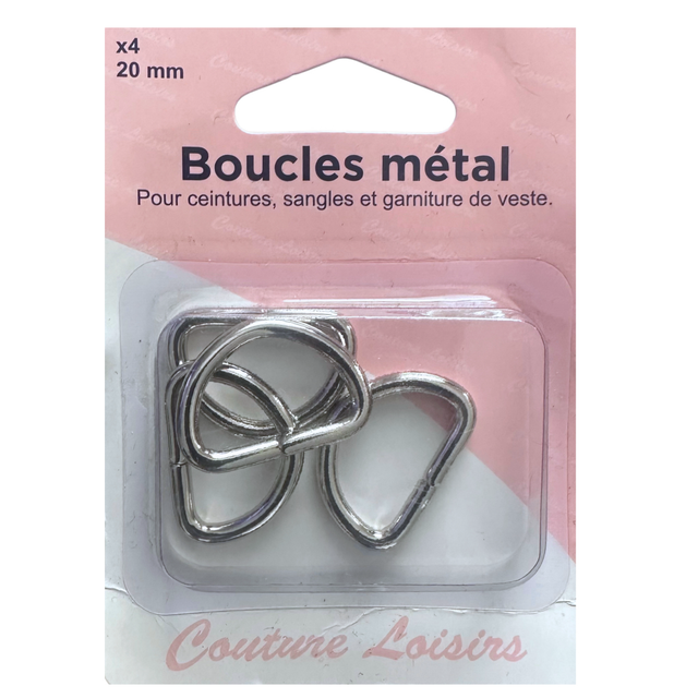 Demi-Anneaux épais x2 pour sac de 2cm