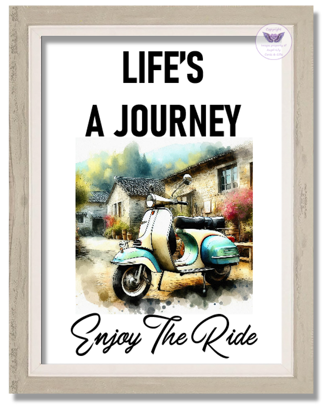 Scooter Weekender Framed Print - FR12