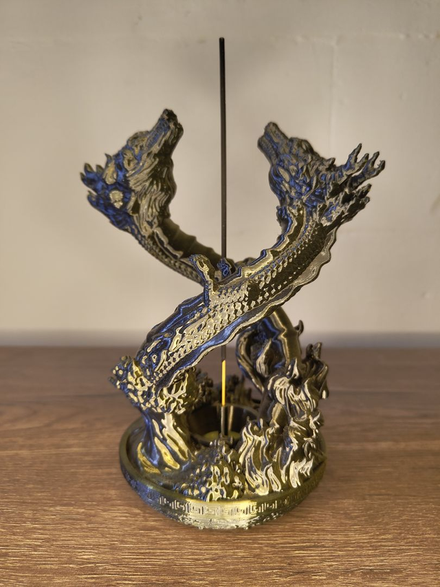 3D Druck: Dragon Dance Incense Holder - Räucherstäbchenhalter