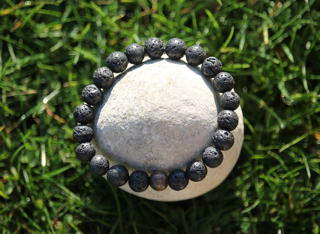 Bracelet pierre de lave