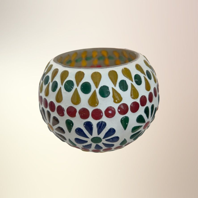 Mosaik Fyrfadslys-holder