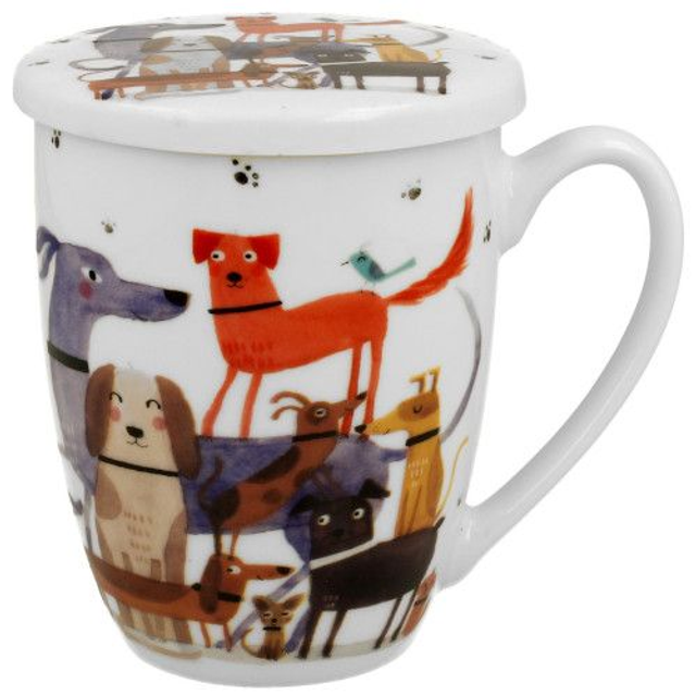 Taza walk, porcelana 0,35 l. filtro y tapa, en caja de regalo. *920