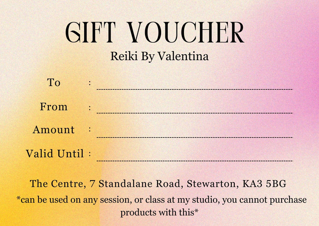 Physical Gift Voucher