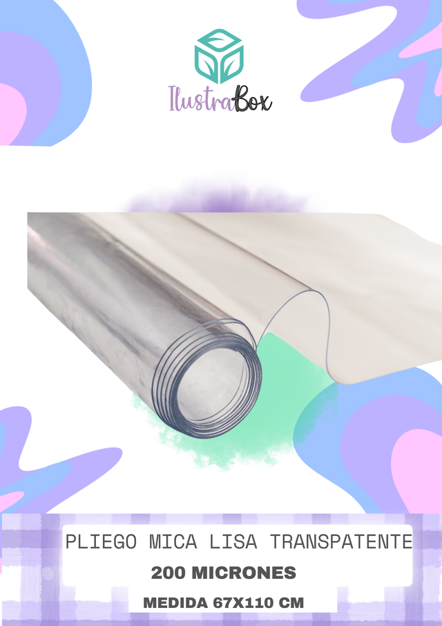 PLIEGO MICA LISA TRANSPARENTE 200 MICRONES 