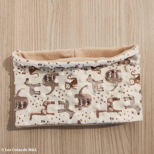 Snood Girage & Polaire Beige (Enfant)