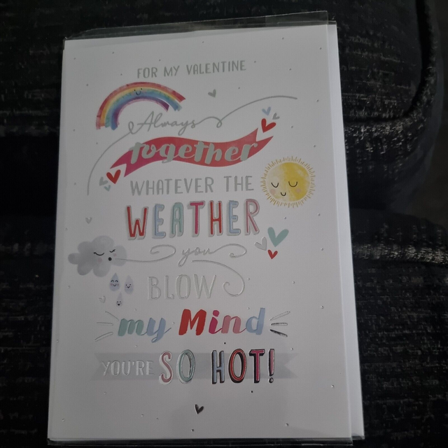 Valentine Day Card 'Always Together' Open