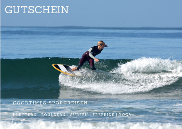 Goodtimes Gutschein - über den Betrag den du wünschst.