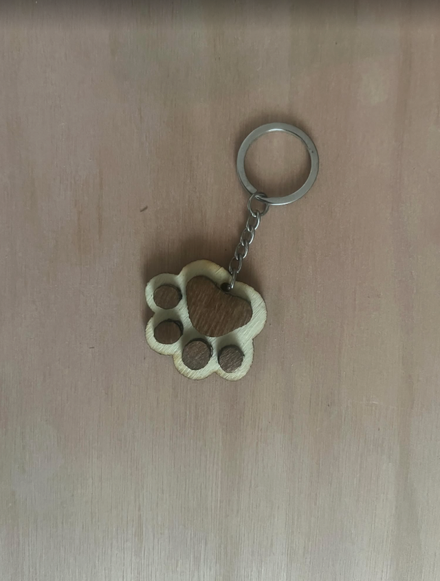 Porte-clés pattes de chien 