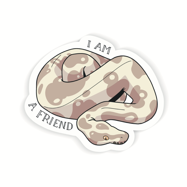 Snake friend sticker