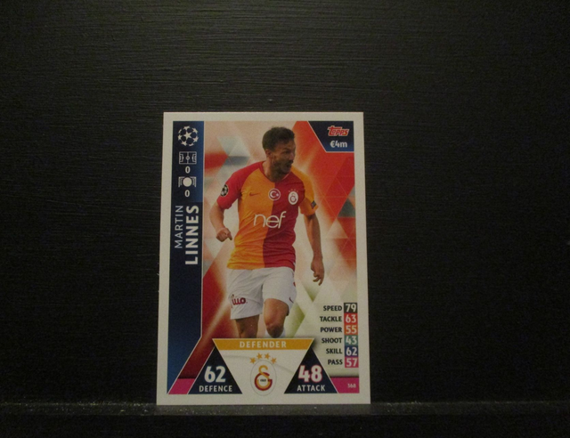 Martin Linnes - UEFA Champions League Match Attax 2018/19 Original Trading Card #368