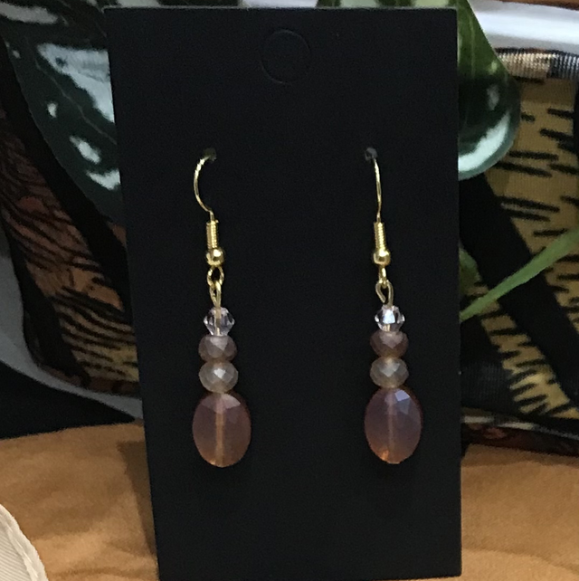 Brown Dangling Earrings- BRDE30