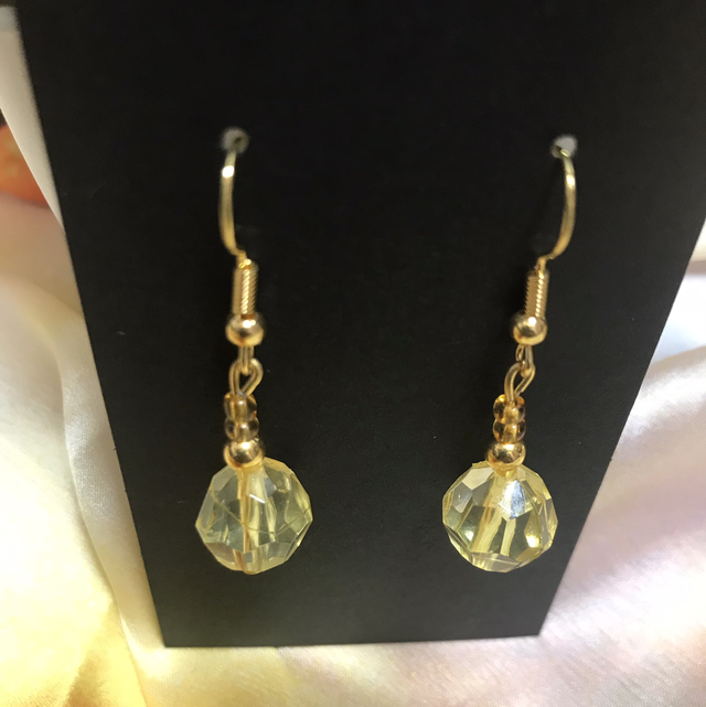 Yellow Dangling Earrings- YDE33