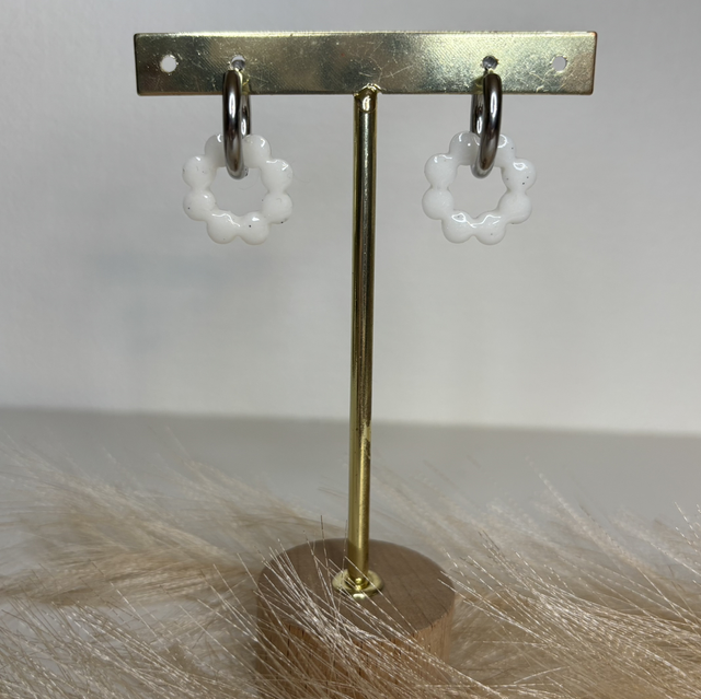 Pampilles fleur blanche