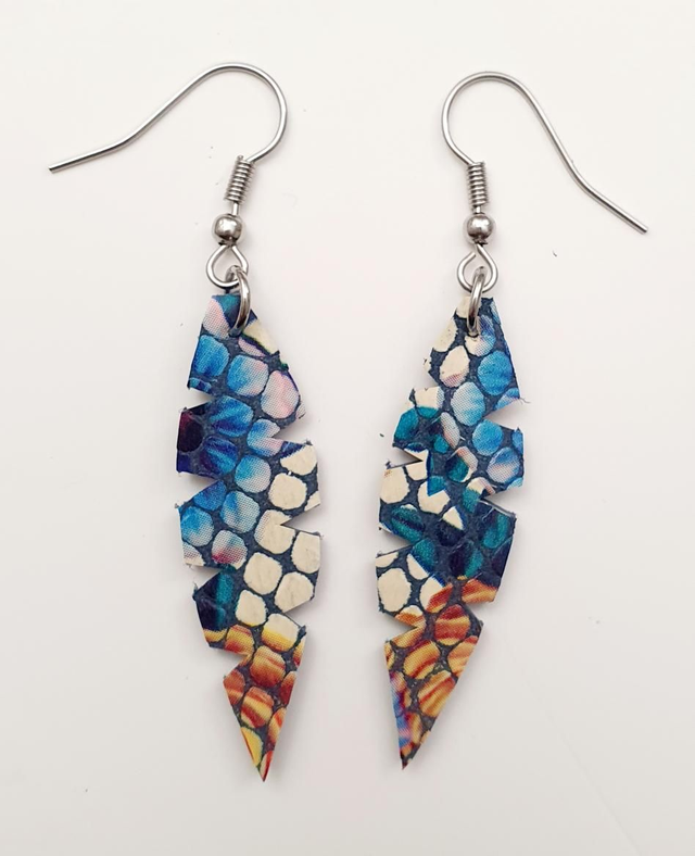 Berlangas floral bleu et jaune