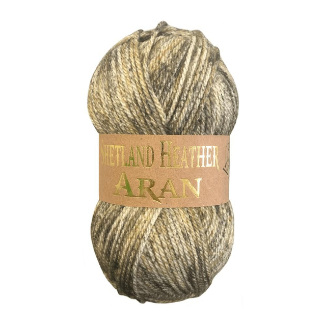 Woolcraft Shetland Heather Aran 100g - 13 Speckled