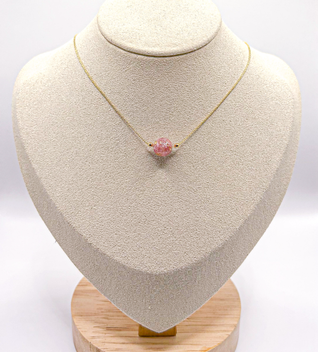 Collier - Fleur de bougainvillier