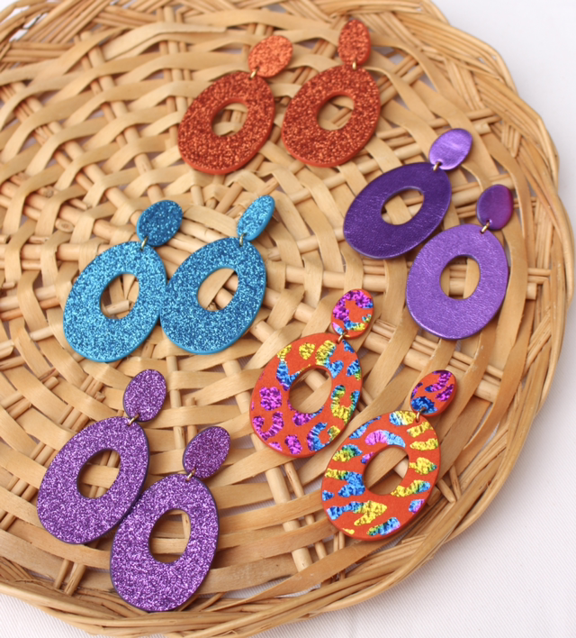 Iris • violet pailleté