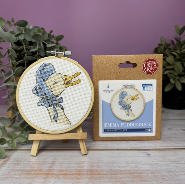 Beatrix Potter - Jemima Puddleduck Mini Cross Stitch Kit