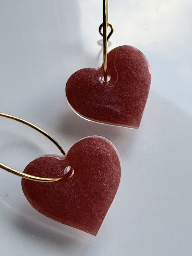 PAMPILLES BABIES vieux rose irisé