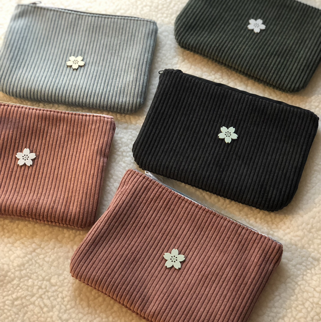 Pochette velours 