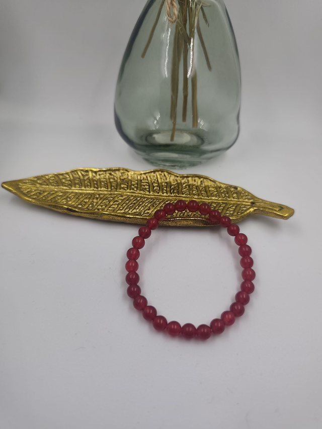 Bracelet en Jaspe Rouge