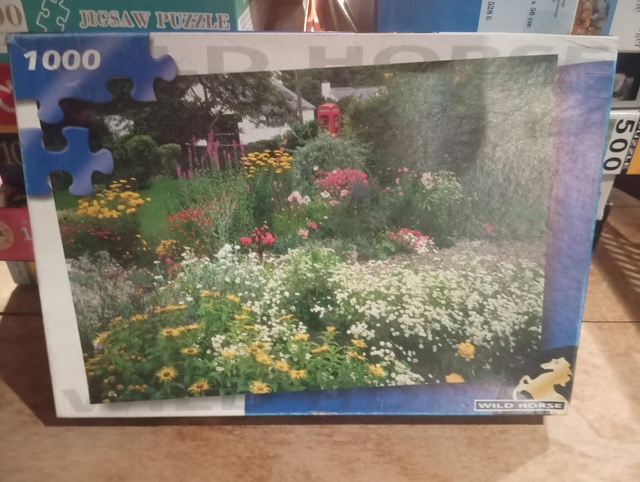 Puzzle wild horse 1000 pièces jardin