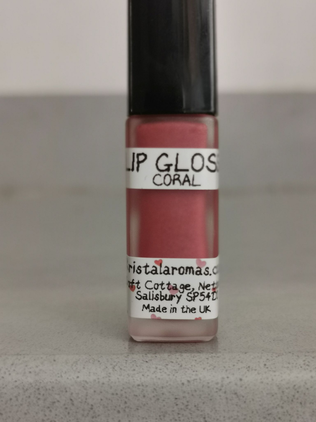 Lip Gloss (GLASS) Coral- Organic Ingredients. 7g