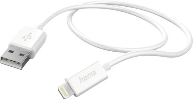 Hama Lightning 201579 USB-Kabel, USB-A-Lightning,1 m Weiss