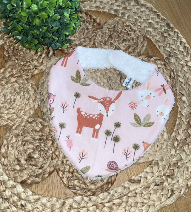 Bavoir FAON (forme bandana)