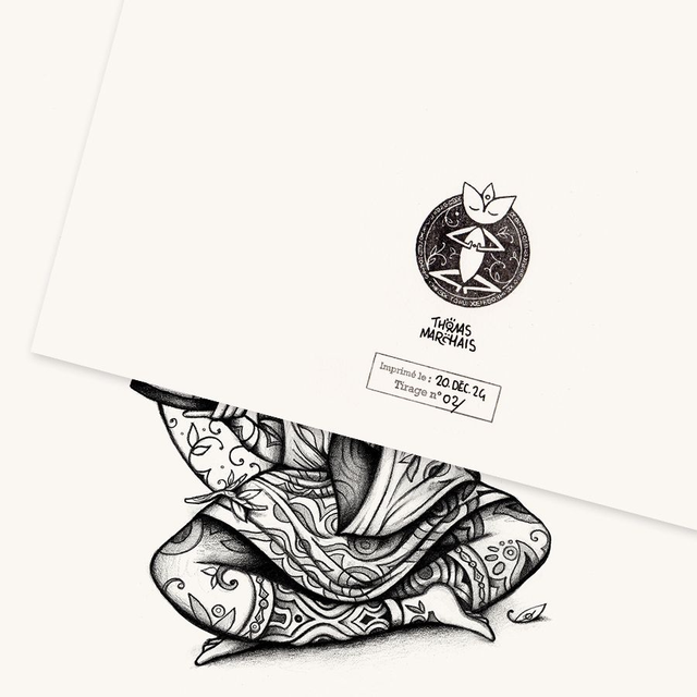 L'Âme Créatrice, dessin au crayon graphite