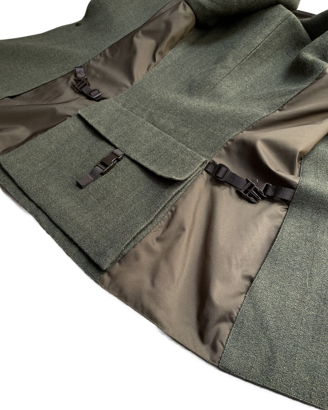 Miu Miu FW 1999 – Veste tailoring militaire en vert olive