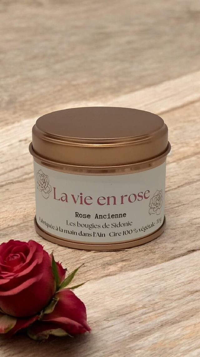 Rose ancienne Boîte ronde 70gr