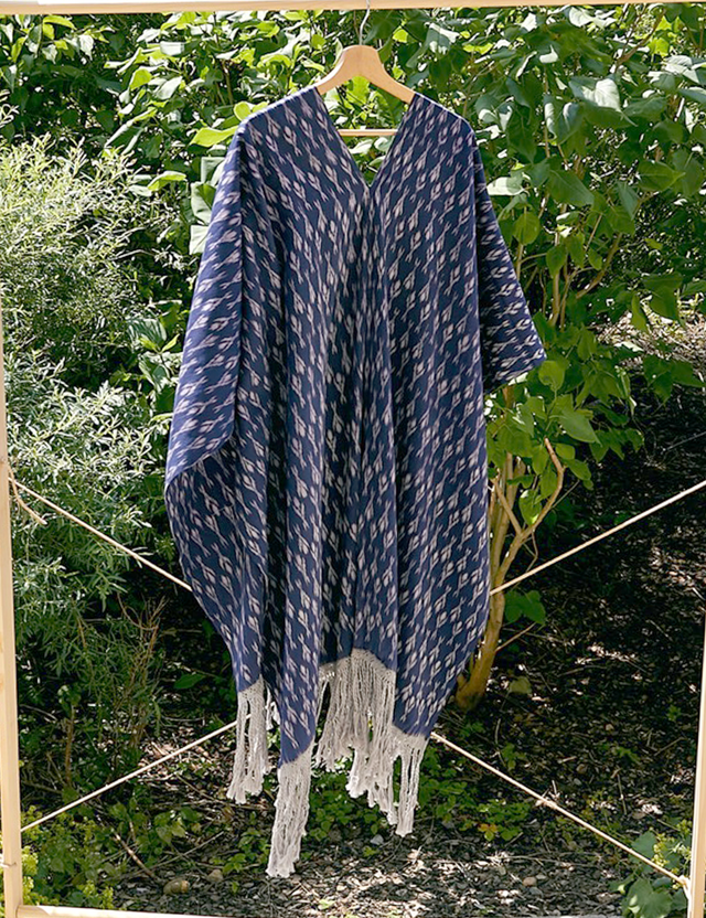 Ruana Tacabamba, Indigo, 8