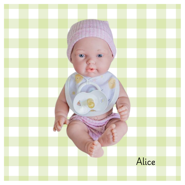 Poupée tétine, couleur rose