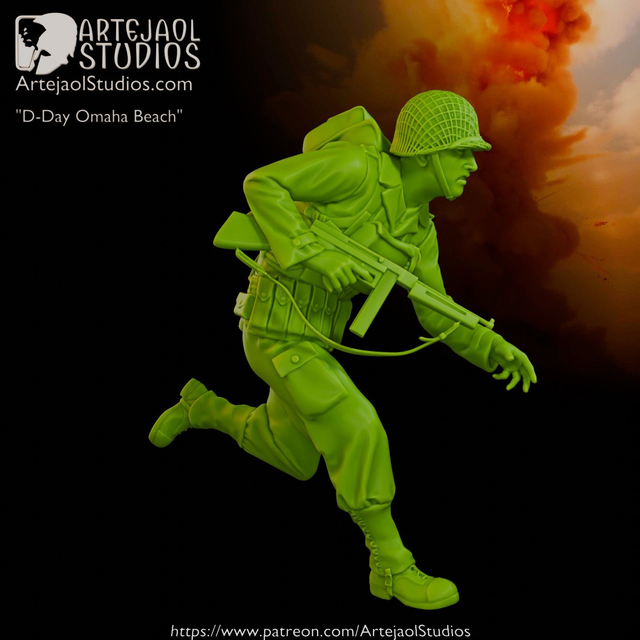 Artejaol - WW2 US Soldier D-Day Omaha Beach 4