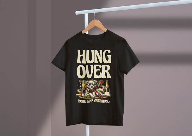 Hungover More Like Overhung, Funny Hangover Humor
Kater eher wie Overhung, lustiger Kater-Humor
